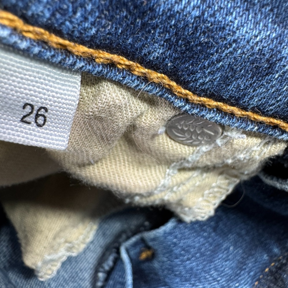 Rag & Bone Jeans Women 26 "Cate" Mid Rise Skinny Med Wash Fade Street Whisker - Picture 9 of 14